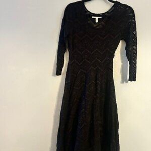 Jessica Simpson Black Lace Maternity Dress